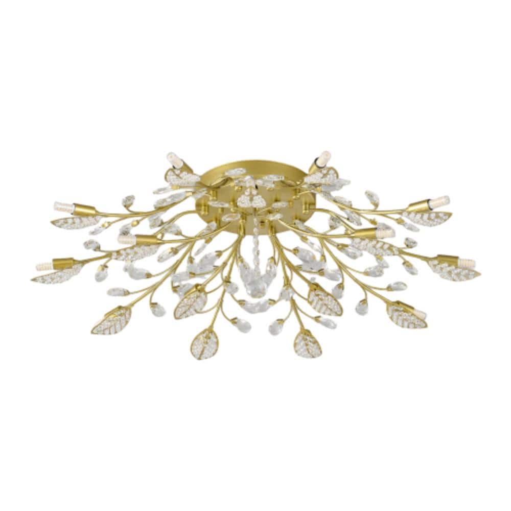 15-Light Crystal Chandelier Gold Modern Farmhouse for Dining Kitchen price history on PriceWatchPro