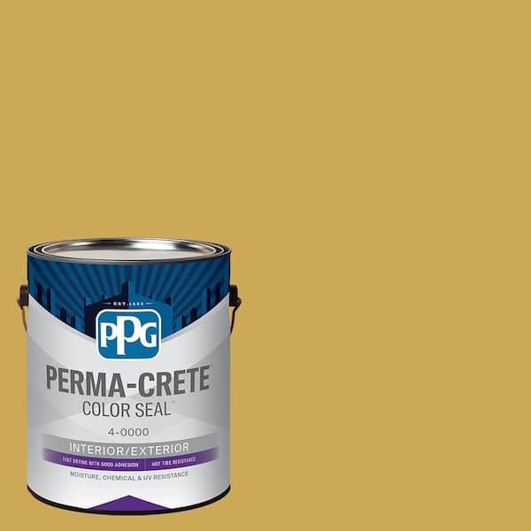 Perma-Crete Color Seal 1 gal. PPG1107-6 Glorious Gold Satin Concrete Interior/Exterior Stain