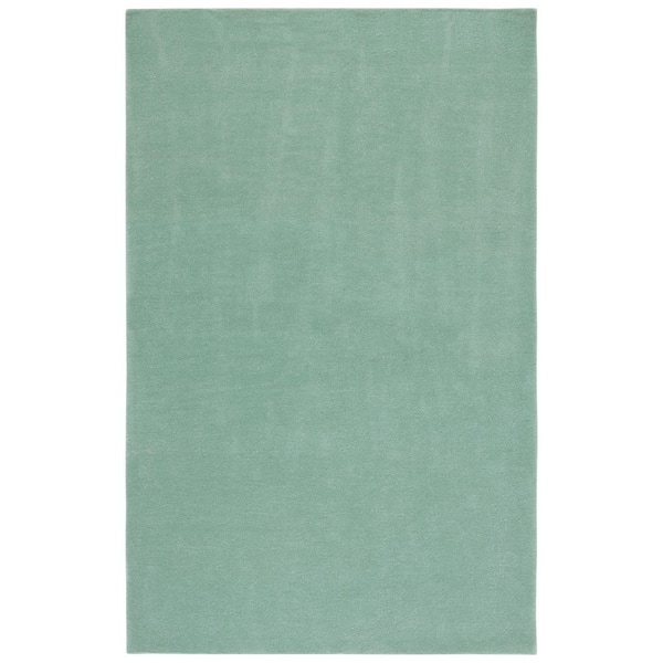 SAFAVIEH Fifth Avenue Green 5 ft. x 5 ft. Solid Color Square Area Rug