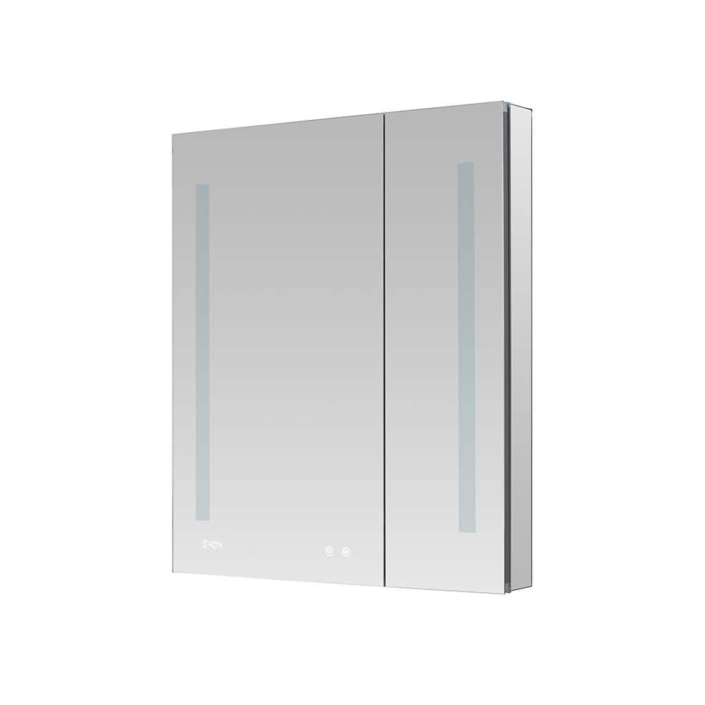Signature Royale 36"x30" Modern LED Lighted Medicine Cabinet with Defogger