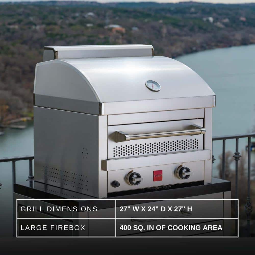 Stainless Steel 16-Inch Outdoor Gas Pizza Oven