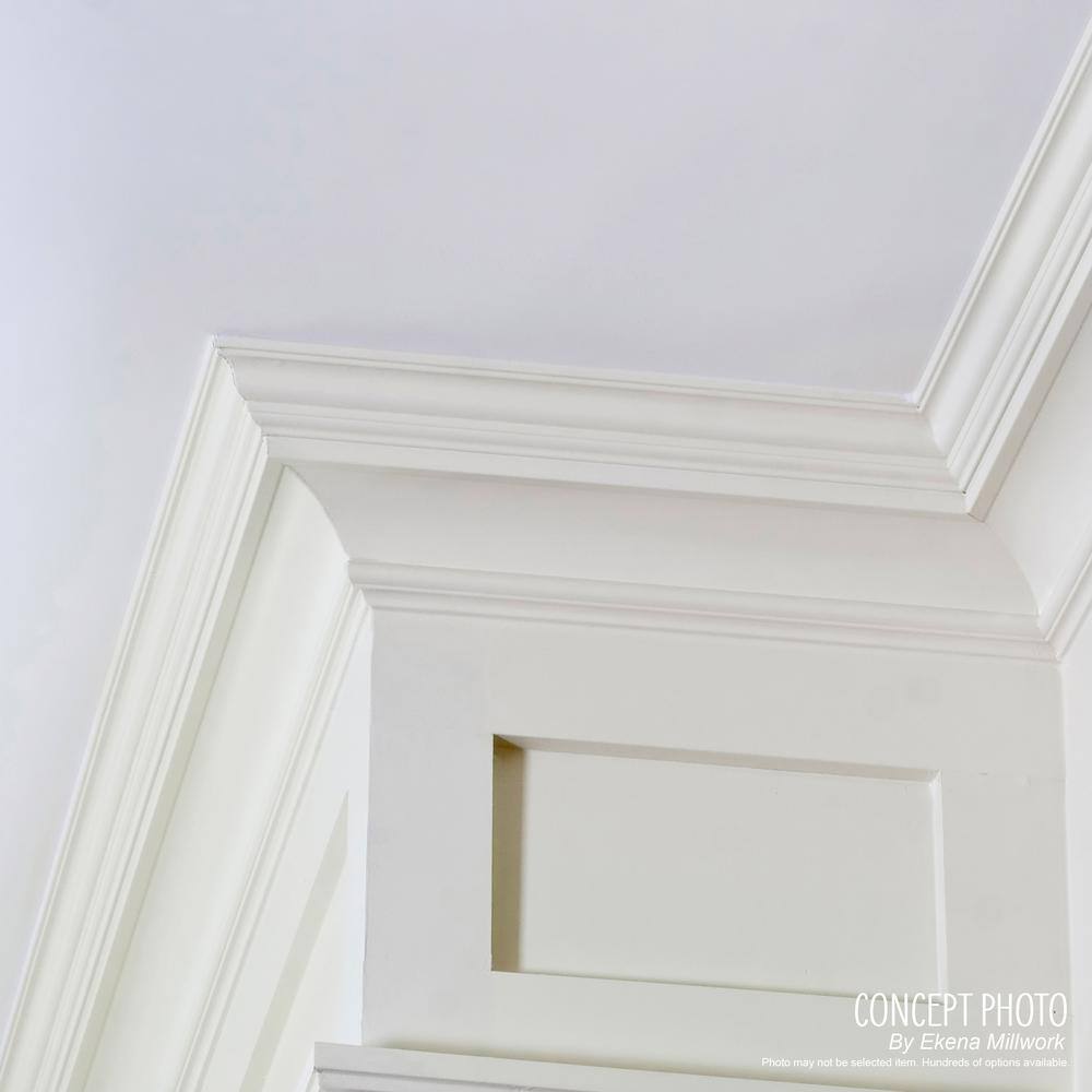 Asa Smooth White Polyurethane Crown Moulding 94-1/2" Length