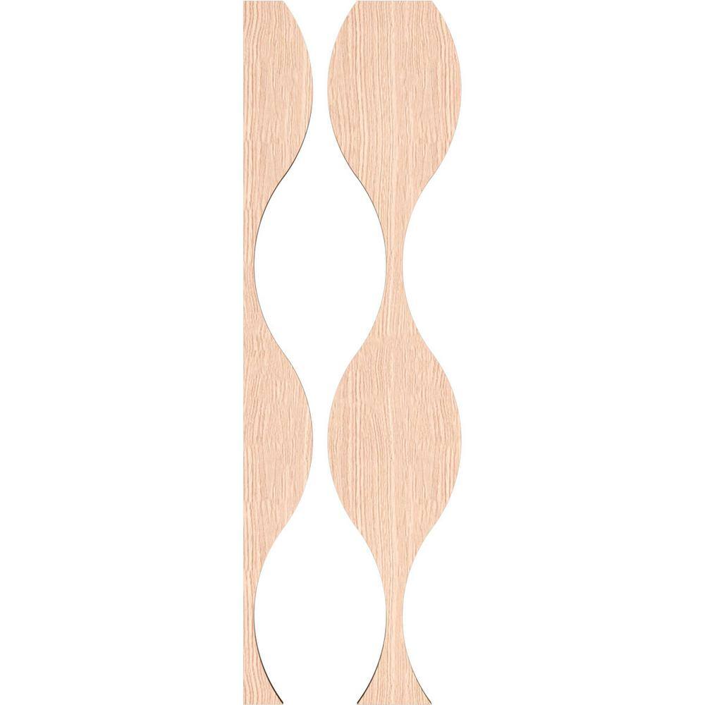 Ozark 47" Red Oak Decorative Slat Wall Panel Kit
