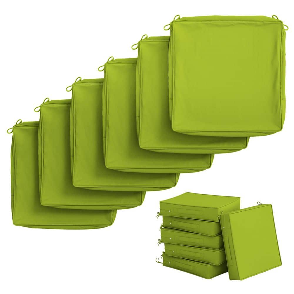 22 in. x 22 in. (6-Pack) Slipcover Repacement Outdoor Fade&Splash Resistant Couch Seat Cushion Cover Grass price history on PriceWatchPro