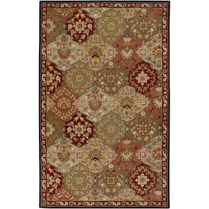 John Red 6 ft. x 9 ft. Area Rug