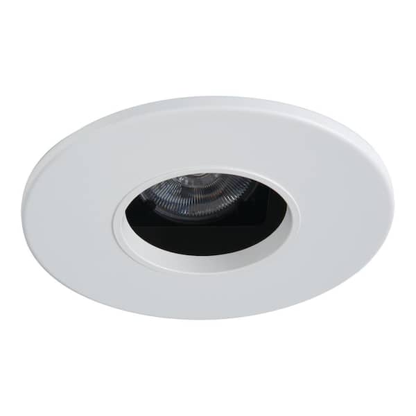 HALO Halo E44 4in. Metal White w/ Oculus Round Pinhole Recessed Trim with White Flange