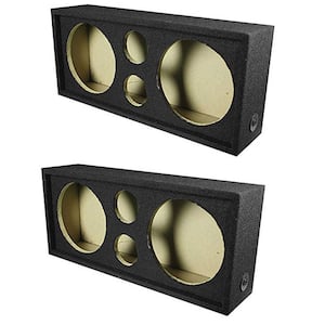 Car Audio Subwoofer Box Chuchero For 10 in. Mids and 3 in. Tweeters (2-Pack)