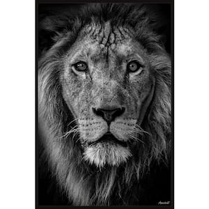 "Enjoy the Silence" by Marmont Hill Floater Framed Canvas Animal Art Print 45 in. x 30 in.