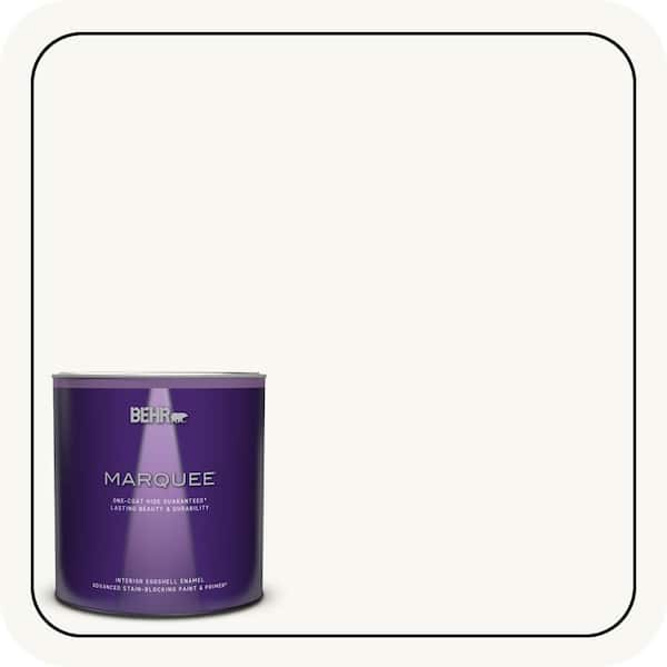 BEHR MARQUEE 1 qt. Ultra Pure White Eggshell Enamel Interior Paint & Primer