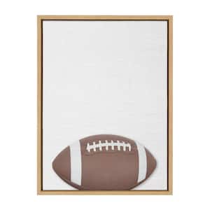 Sylvie "Football Portrait Color" Framed Canvas Sports Wall Art 24 in. x 18 in.