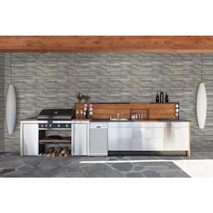 Bayside Veneto Ash Ledger 9 in. x 19.5 in. Textured Cement Concrete Look Wall Tile (6 sq. ft./Case)