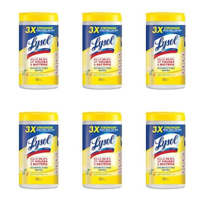 80-Count Lemon and Lime Blossom Disinfecting Wipes (6-Pack)