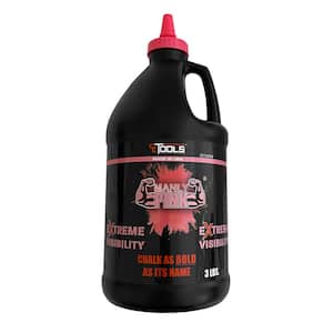 Chalk Reel 3lb. Manly Pink Premium Hydrophobic Water Repellent Marking Chalk