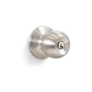 Stainless Steel Entry Door Knob with 2 KW1 Keys