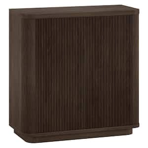 Easton 31.5 in. Alder Brown Rectangular Accent Cabinet