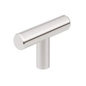 Washington Collection 1-9/16 in. (40 mm) Modern Brushed Nickel T-Shaped Cabinet Knob