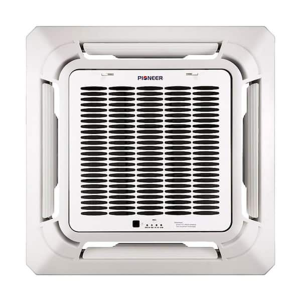 Pioneer 24 000 Btu 2 Ton Ductless Mini Split 20 Seer 8 Way Cassette Air Conditioner With Heat Pump 230 Volt Cyb024gmfilcad 16 The Home Depot