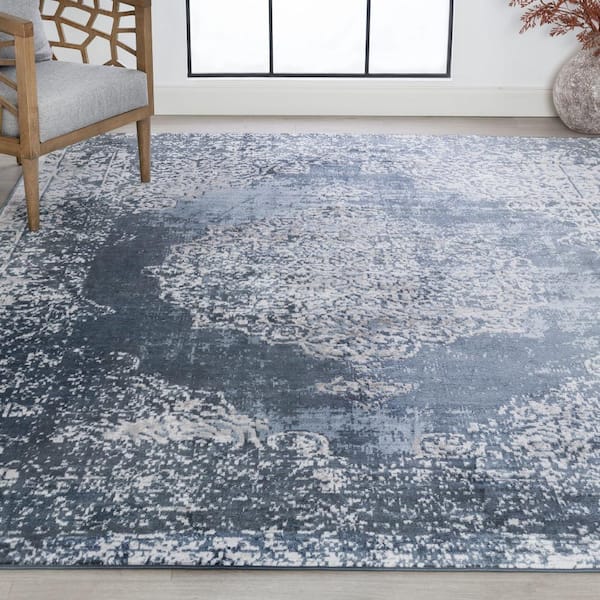 Nexus Medallion Blue 5 ft. x 7 ft. Indoor Area Rug
