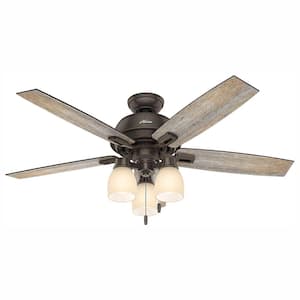 Donegan 52 in. LED Indoor Onyx Bengal Bronze Ceiling Fan with 3-Light