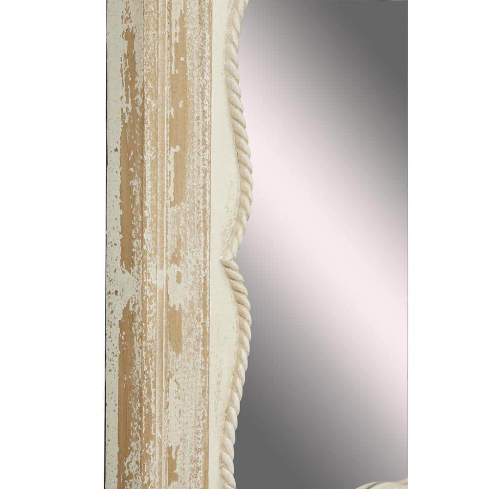 Vintage Acanthus Carved Wood Wall Mirror Set - Brown, 4 Pieces