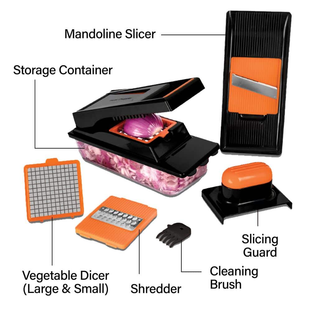 Nutrislicer XL Black Multi-Functional Mandoline Vegetable Chopper