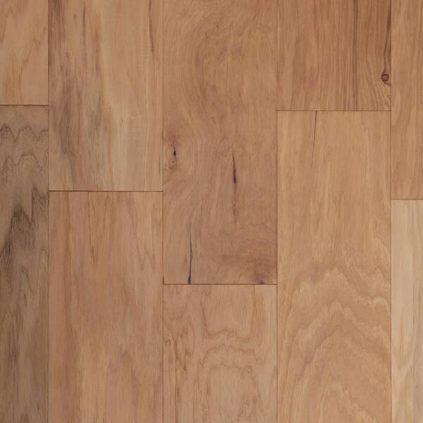 ASPEN FLOORING Bennett Hickory 3/8 in. T x 6.5 in. W Tongue and Groove Light Distressed Engineered Hardwood Flooring (43.6 sqft/case)