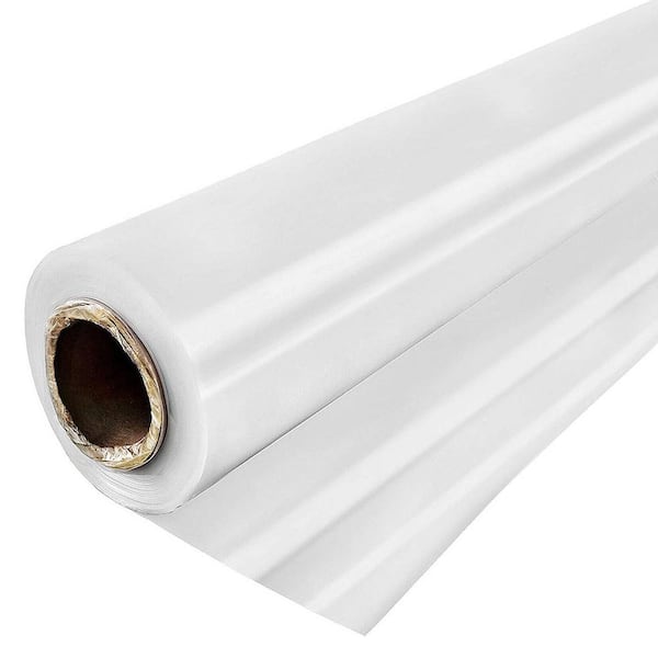 ATENGNES 16 ft. x 25 ft. 6 Mil Thickness UV Resistant Greenhouse Film Cover Polyethylene Sheeting for Farms, Agriculture, Garden