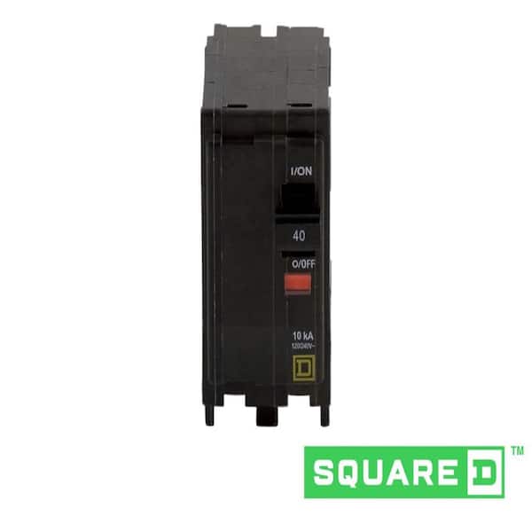 Square D QOB240 QOB 2 Pole 40 Amp 120/240 Volt Bolt-on Circuit Breaker for sale online 