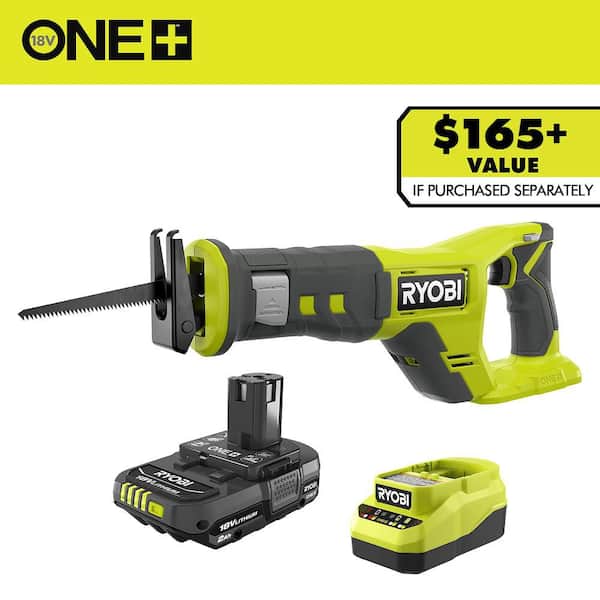 ONE+ 18V Cordless Reciprocating Saw with 2.0 Ah Battery and Charger Kit