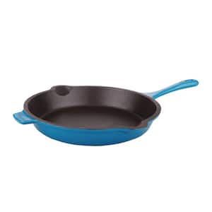 Neo 10 in. Cast Iron Frying Pan in Blue