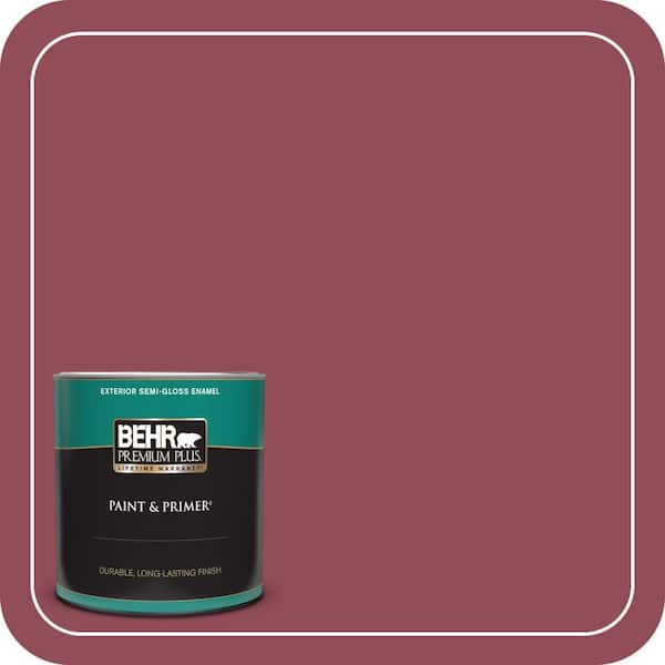 BEHR PREMIUM PLUS 1 qt. #MQ1-05 Rialto Semi-Gloss Enamel Exterior Paint & Primer
