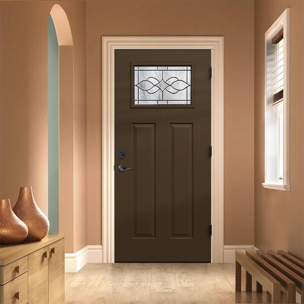 JELD-WEN 36 in. x 80 in. Left-Hand/Inswing Craftsman Carillon