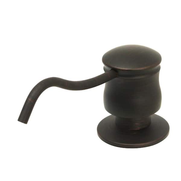 Akicon Built in Oil Rubbed Bronze Soap Dispenser Refill from Top with 17 oz. Bottle - 3 Years Warranty