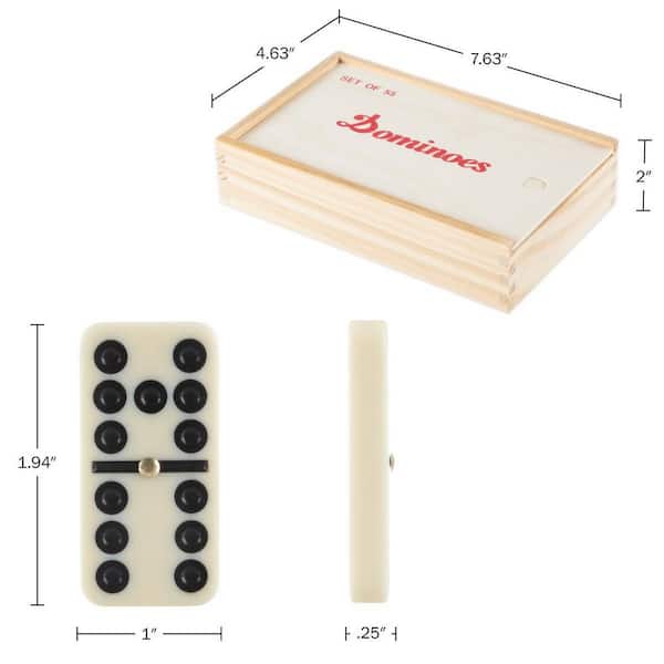 Hey! Play! 55-Piece Double-Nine Dominoes Set with Case W350005