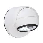 White 6-LED Wireless Motion-Activated Weatherproof Porch Light