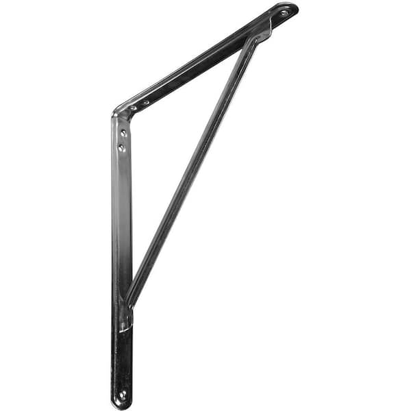 Ekena Millwork 1-1/8 in. x 13-3/4 in. x 12 in. Zinc Plated Steel EnduraBrace Traditional Support Bracket