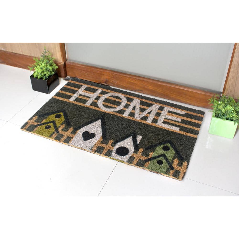 Home Birdhouse Coir Outdoor Doormat, 18" x 30"