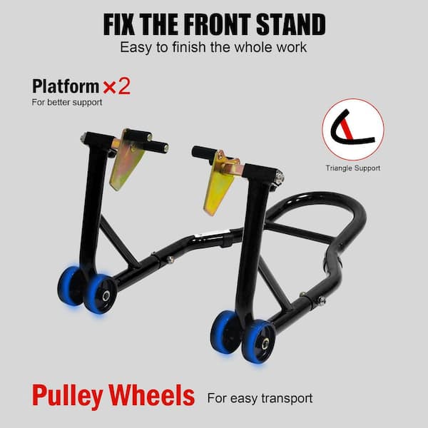 Universal Motorcycle Stand Lift Combo, Front & Rear Wheel Lift