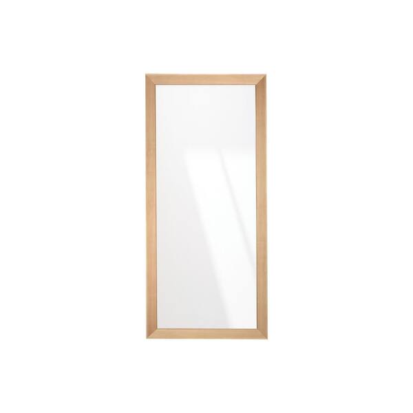 BrandtWorks Natural Maple Elegance Framed Mirror 32 in. W x 71 in. H