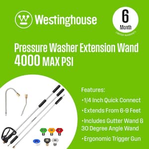 4000 PSI 10.5 ft. Pressure Washer Extension Wand