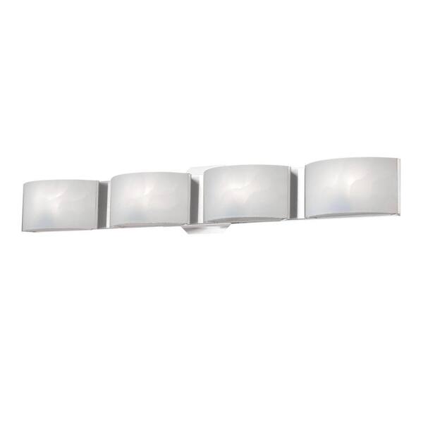 Eurofase Dakota Collection 4-Light Chrome LED Bath Bar Light