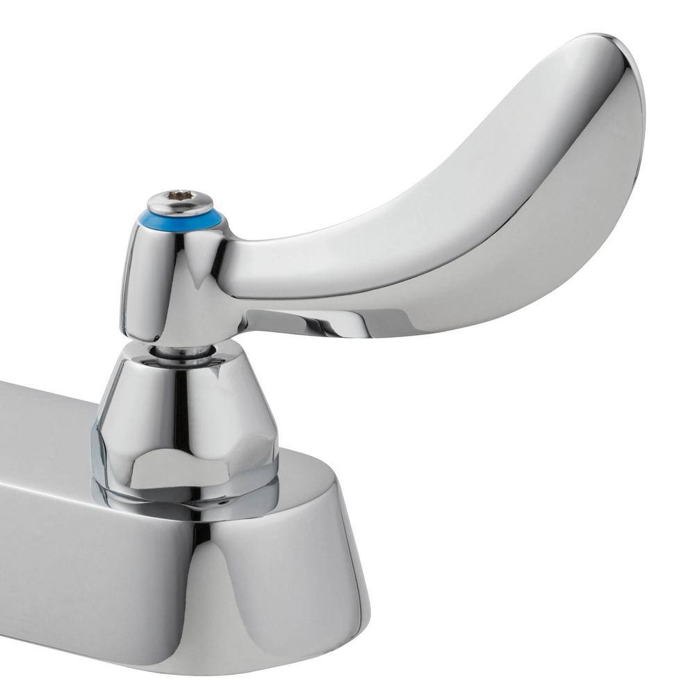 Polished Chrome Dual-Handle Modern Kitchen Faucet with 360 Swivel