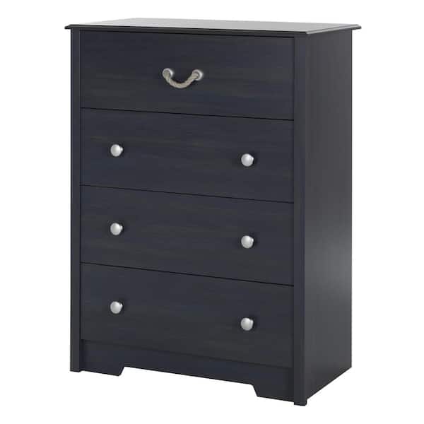 South Shore Navali 4-Drawer Blueberry Chest