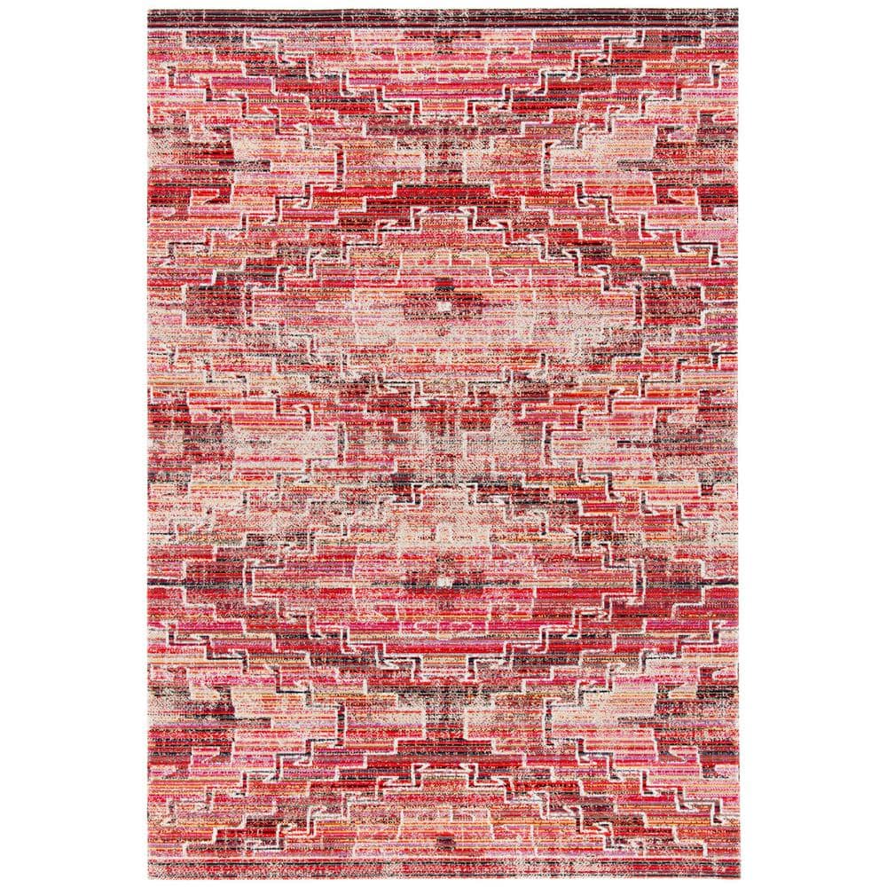 Montage Rust/Ivory 10 ft. x 14 ft. Tribal Ikat Indoor/Outdoor Area Rug price history on PriceWatchPro