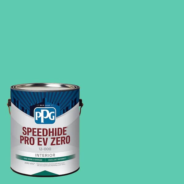 Speedhide Pro EV Zero 1 gal. PPG1229-4 Tropical Tide Flat Interior Paint