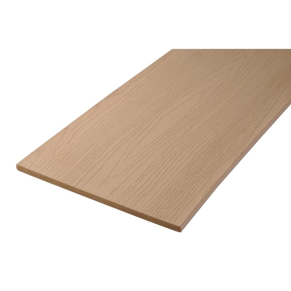 Advanced PVC Harvest 1/2 in. x 12 in. x 12 ft. Square Brownstone PVC Fascia (Actual: 1/2 in. x 11 3/4 in. x 12 ft.)
