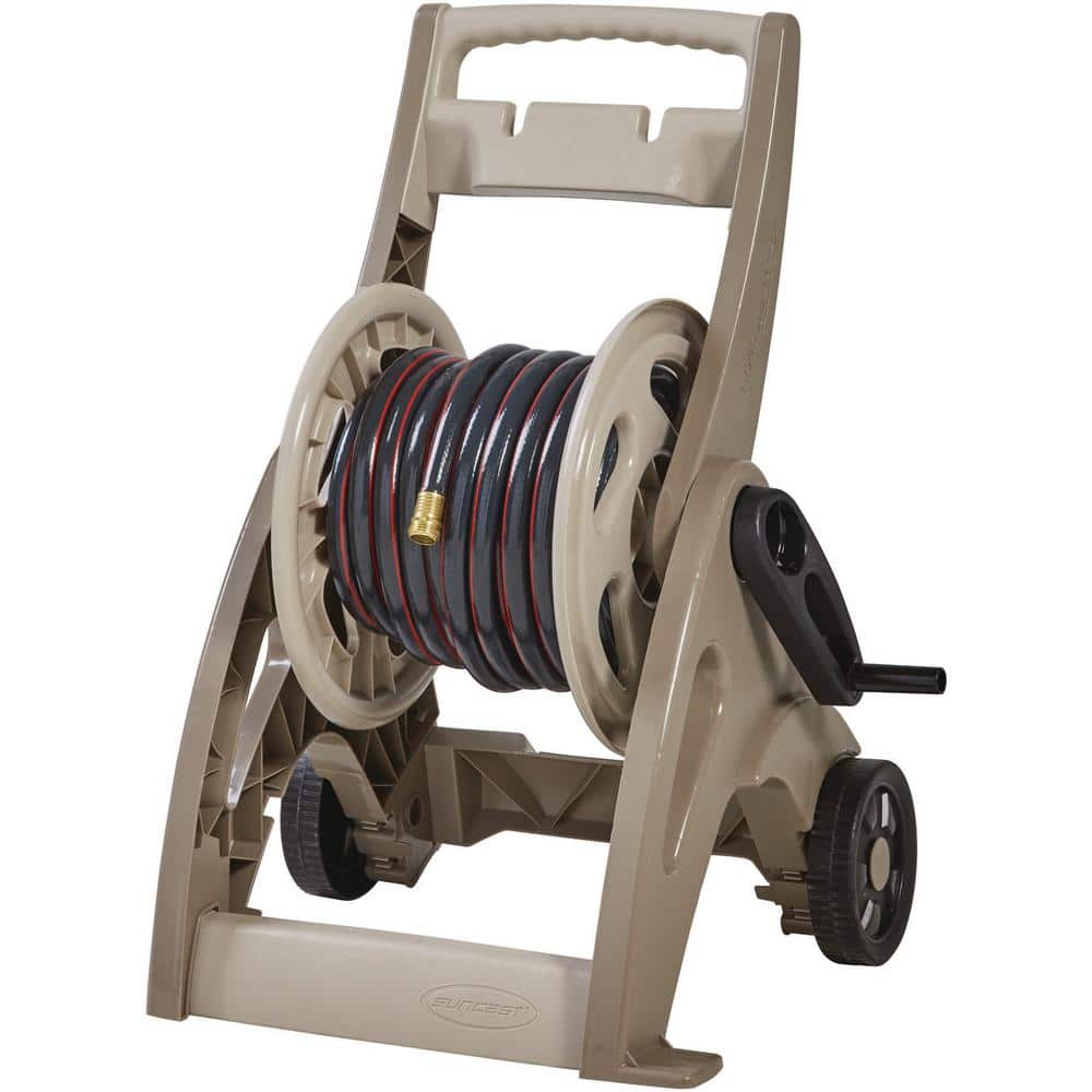 Suncast 175 ft. Manual Crank Hose Reel Mobile Cart