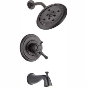 Cassidy 1-Handle H2Okinetic Tub and Shower Faucet Trim Kit Only in Venetian Bronze (Valve Not Included)