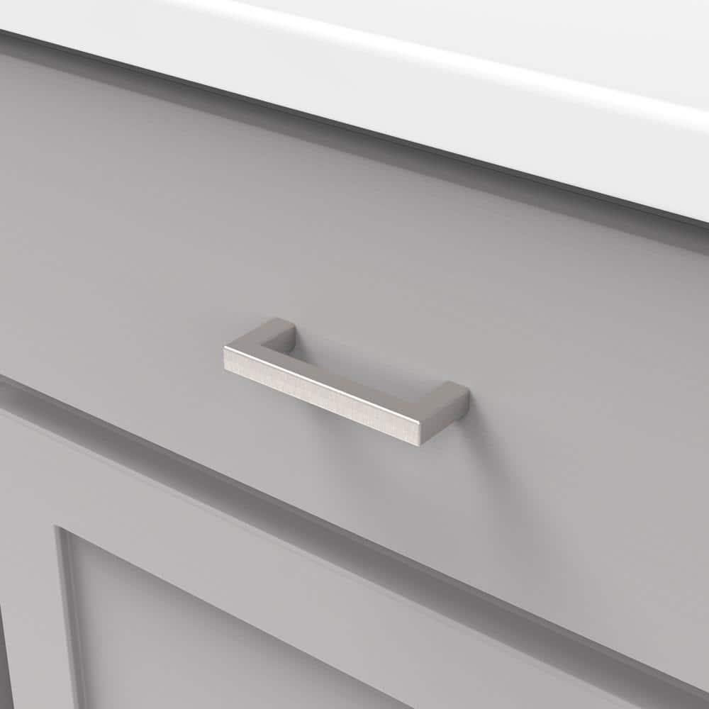 Skylight Brushed Stainless Steel Modern Cabinet Pulls, 10-Pack
