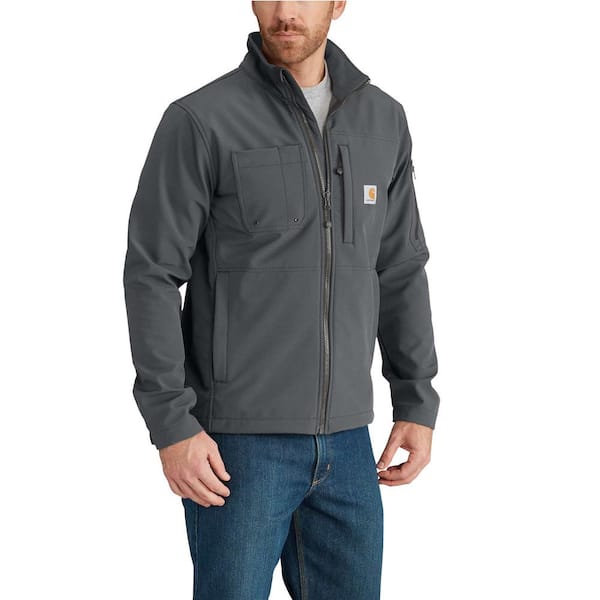 Carhartt Men's Large Charcoal Nylon/Spandex/Polyester Rough Cut Jacket